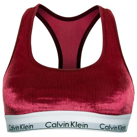 calvin klein velvet bralette